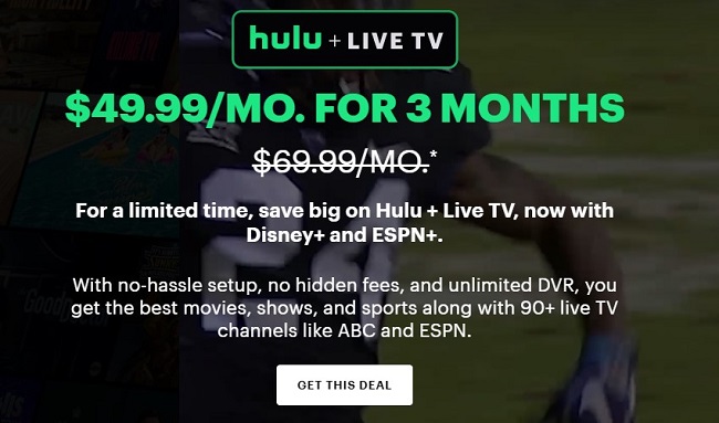 ESPN+ Free Trial With Hulu + Live TV