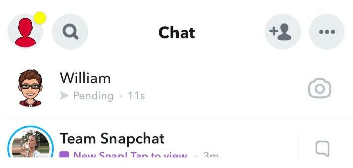 Pending on Snapchat error